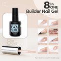 GUAPÀ® BIAB Builder Gel In A Bottle | HEMA Free | 15 ml Baby Blue Glitter