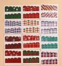 GUAPÀ® Nagelstickers & Nail wraps |  12 Vellen Nagelstickers met Kerst Vormen