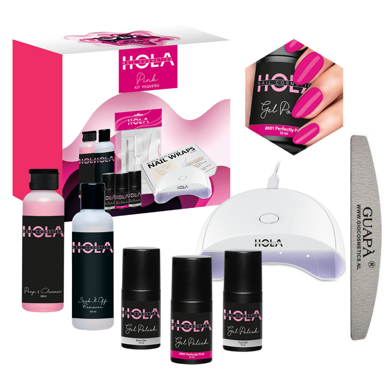 HOLA Cosmetics Gelpolish Kit Pequeno - Pink