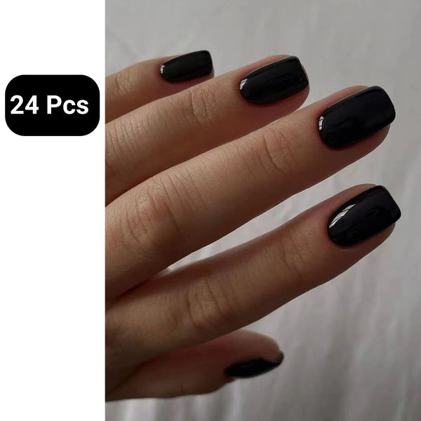 GUAPÀ® Plaknagels | 24 stuks valse nagels | Zwart