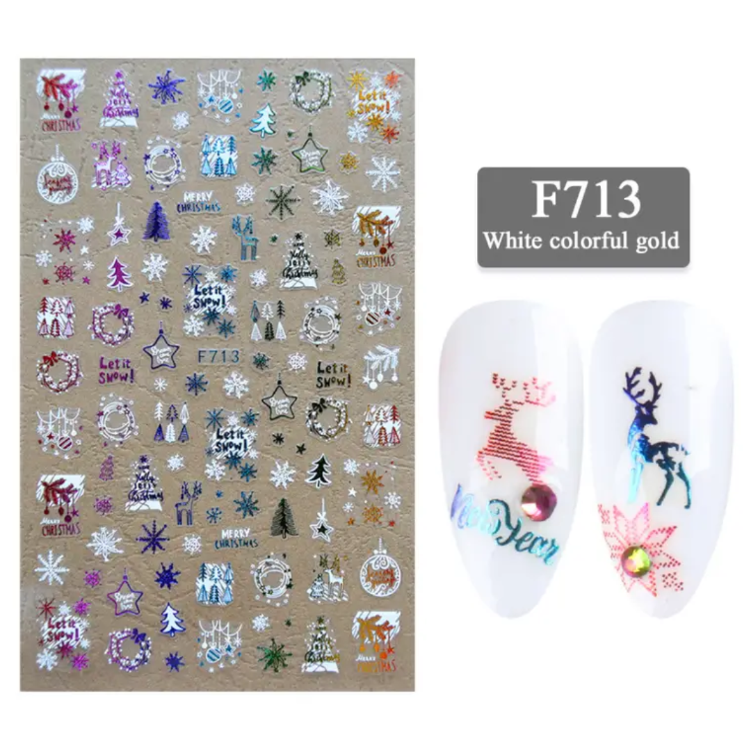 GUAPÀ® Nail Art Nagelstickers 1 kerst vormpjes nagelstickers