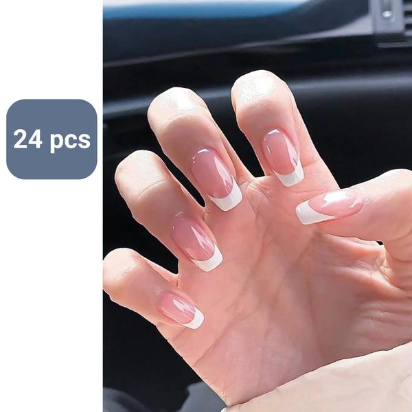 GUAPÀ® Plaknagels | 24 stuks valse nagels | French Manicure