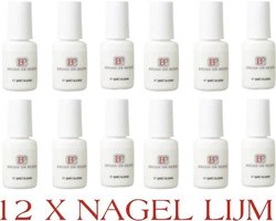 Nagellijm SUPER DEAL - lijm voor kunstnagels, nepnagels en nailart - 12 x 5 ML