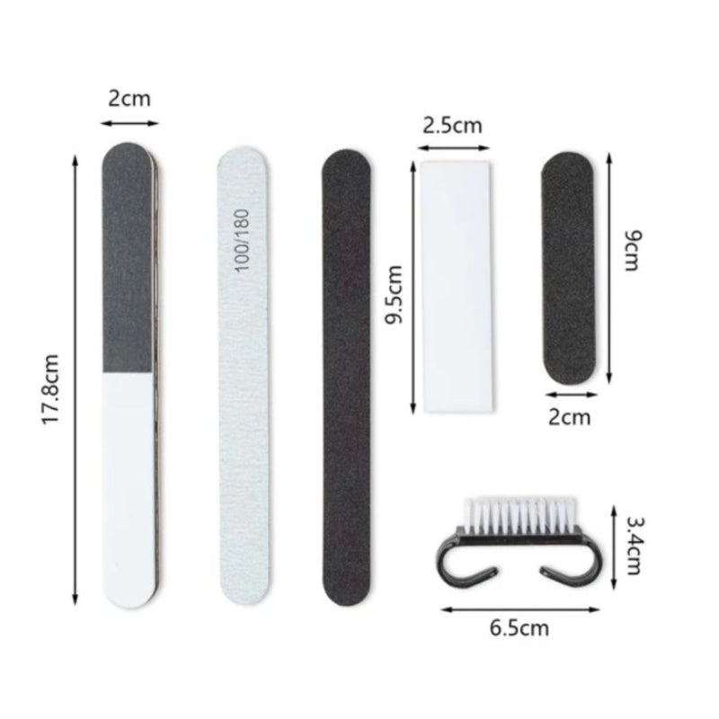 GUAPÀ® Nagelvijlen Set | Manicure | Pedicure | 6 stuks nagelvijlen tools