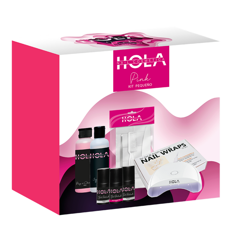 HOLA Cosmetics Gelpolish Kit Pequeno - Pink