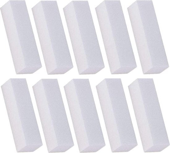GUAPÀ - Nagelvijl / Blokvijl Wit - Nagel Voorbereiding & Polijsten - High Quality - 10 stuks