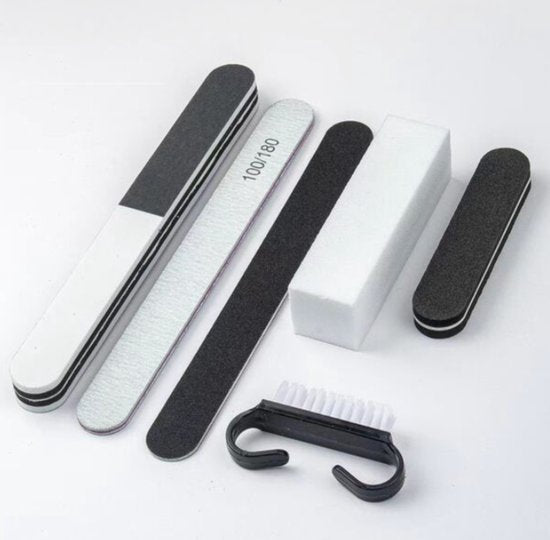 GUAPÀ® Nagelvijlen Set | Manicure | Pedicure | 6 stuks nagelvijlen tools | Manicure tools | verzorgde nagels | nail essentials | Geschikt voor acryl, gellak, gel nagels, polygel nagels en natuurlijke nagels