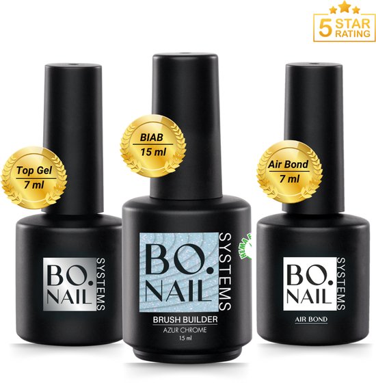 GUAPÀ® BIAB Starterspakket | Builder Gel In A Bottle | BIAB Nagellak | Gelnagels Starterspakket | Nagellak | Gellak | HEMA Free | Builder Gel | * Primer 7 ml | * Base Gel 7 ml | 15 ml BIAB Baby Blue van I.AM Nails