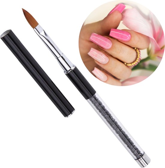 GUAPÀ® Acryl Penseel | Nagel Penselen | Nail Art penselen | Nail Brush | Nepnagels | Acrylic Nails | Acryl Brush | Acryl Forms | Zwart Acryl Penseel