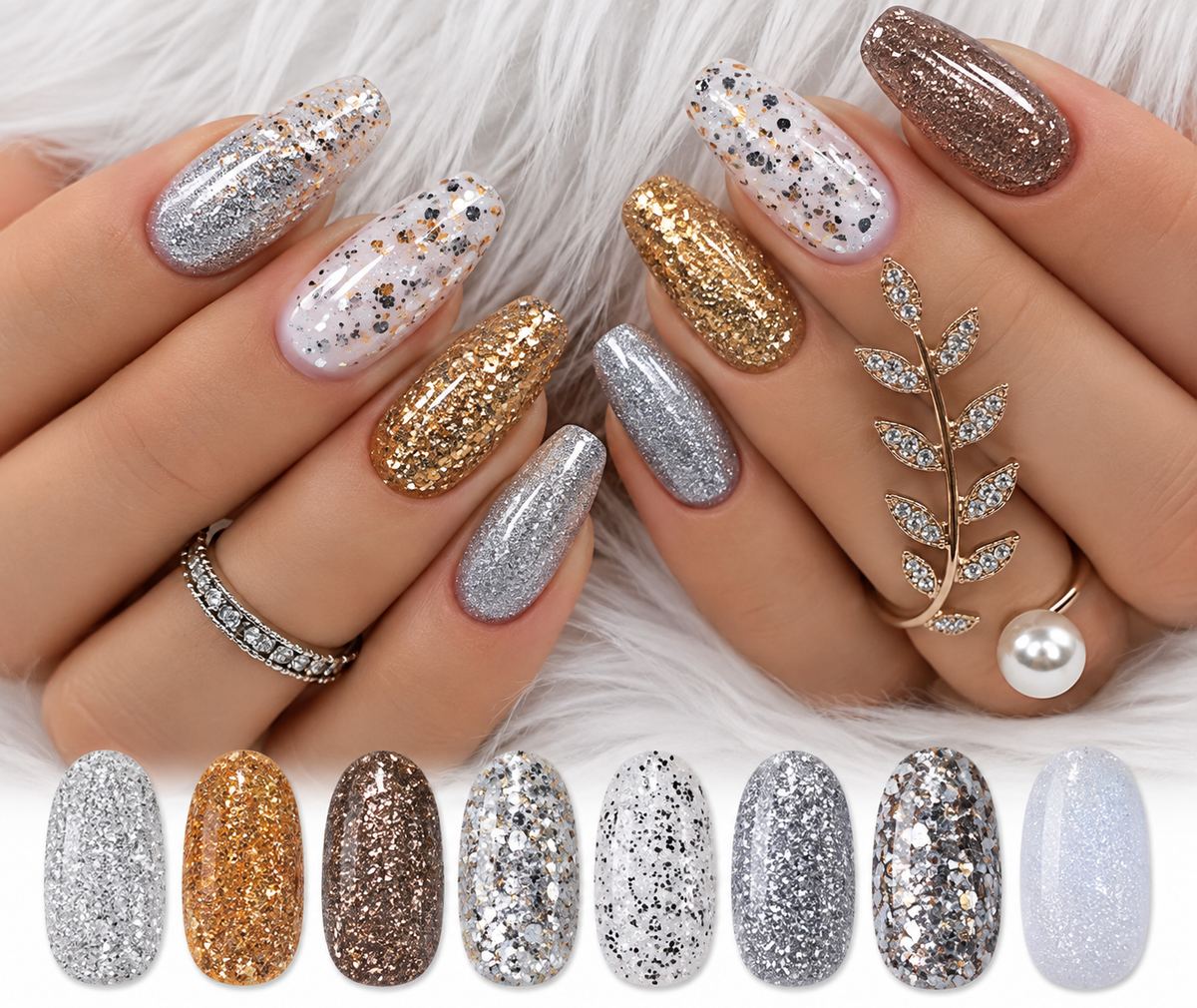 GUAPÀ® Nagel Glitter Poeder Luxury Set