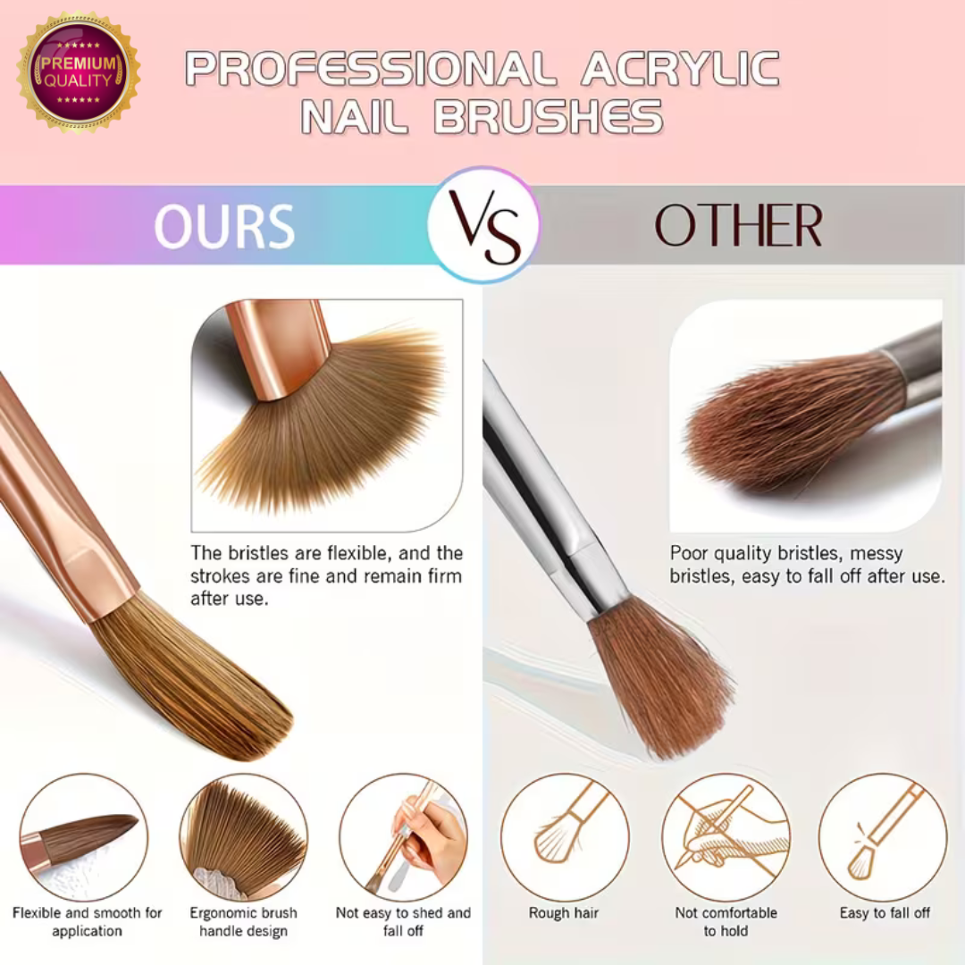 Acryl Penselen Set 6 Pcs | Acrylic Brushes