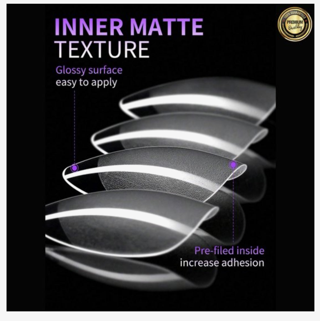 GUAPÀ® Nageltips Transparant Almond 120 pcs