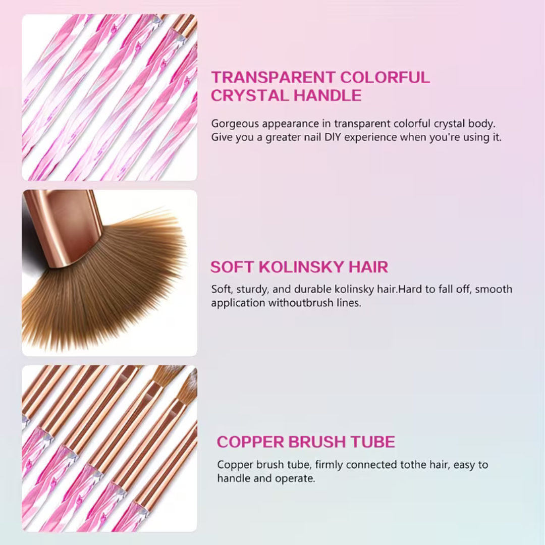 Acryl Penselen Set 6 Pcs | Acrylic Brushes