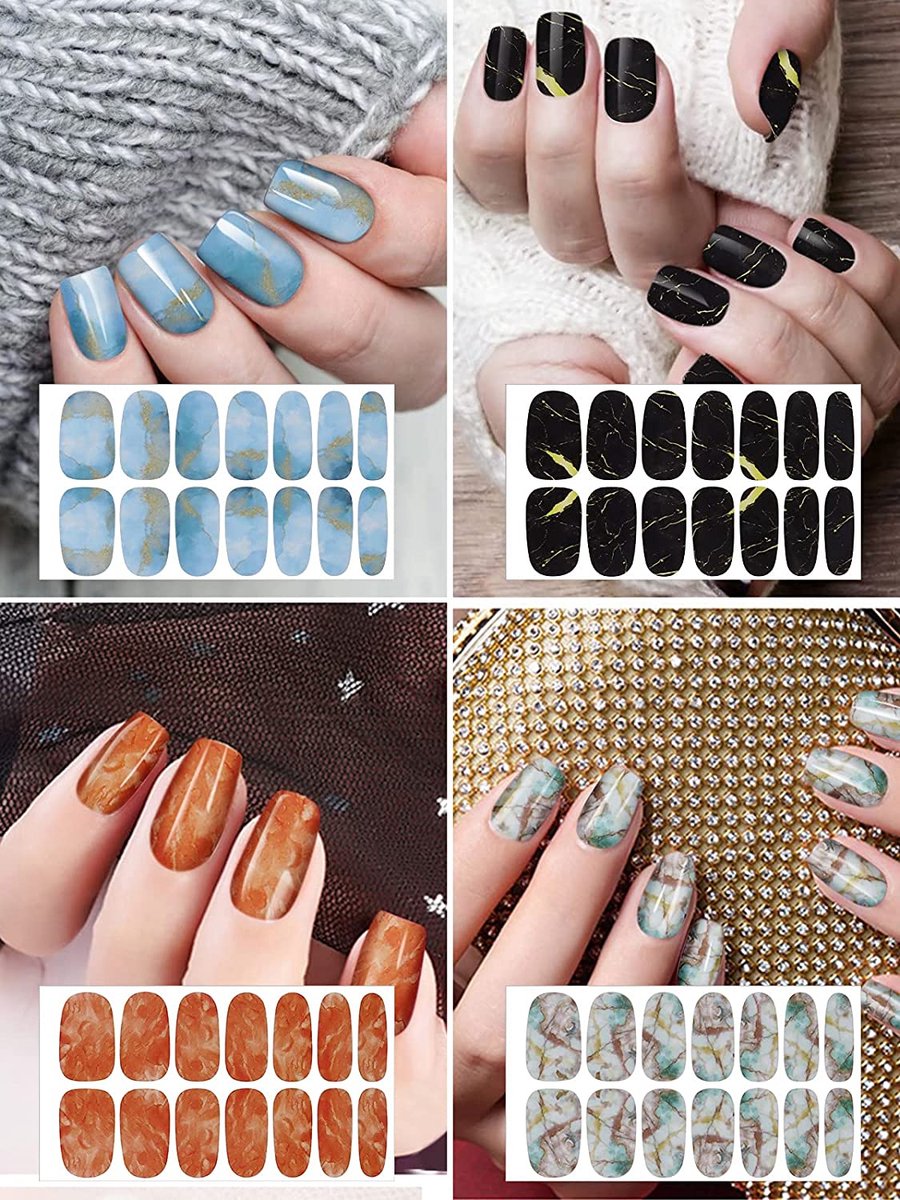 Nail Wraps Nagelstickers 22 pcs | Marmer Look