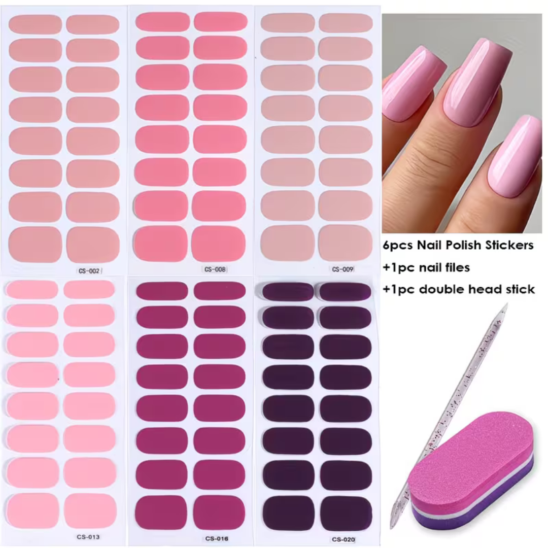 Nail Wraps Nagelstickers 6 Vellen | Nagellak Wraps