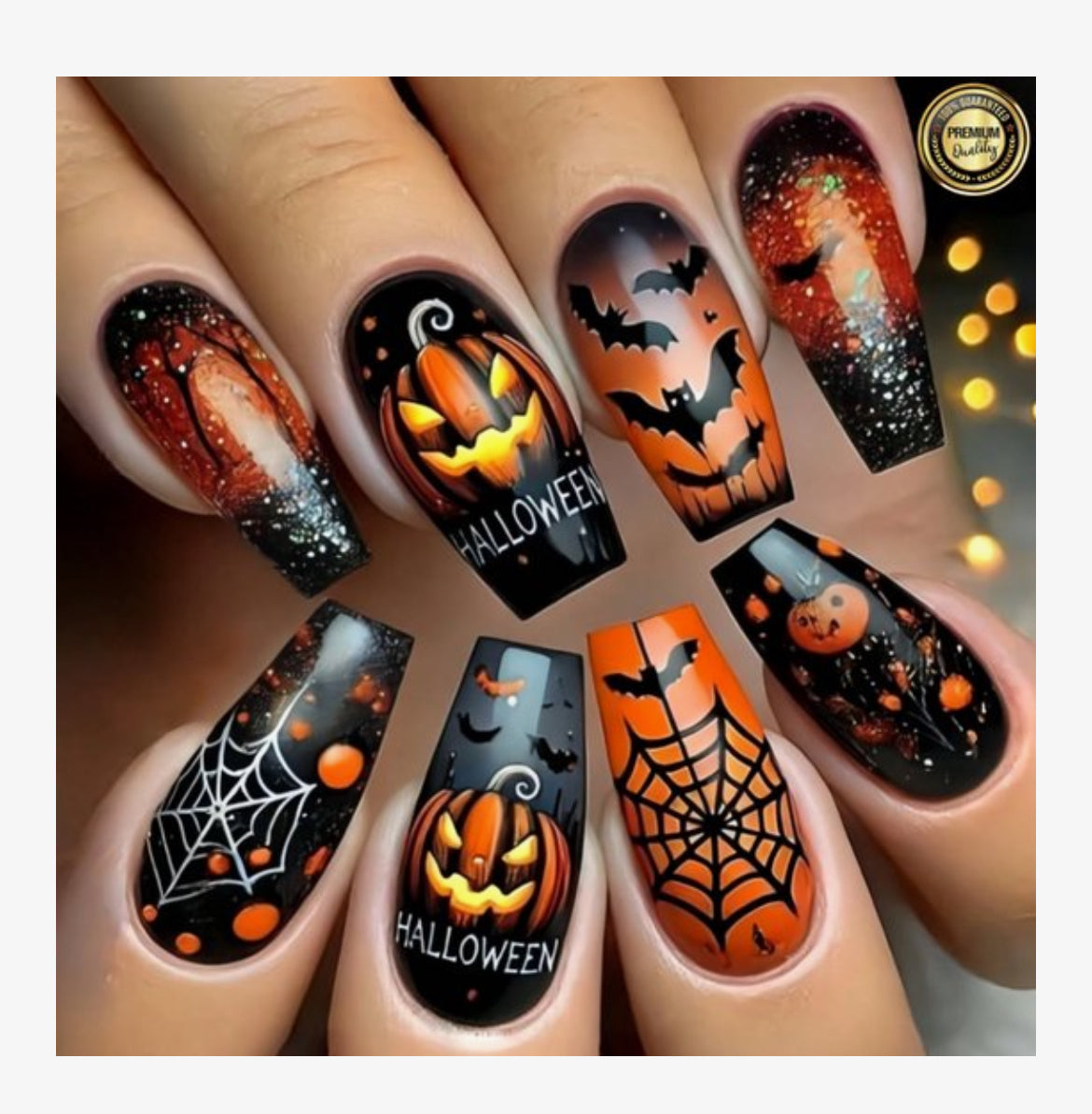 GUAPÀ® Press Plaknagels Halloween / 24 stuks