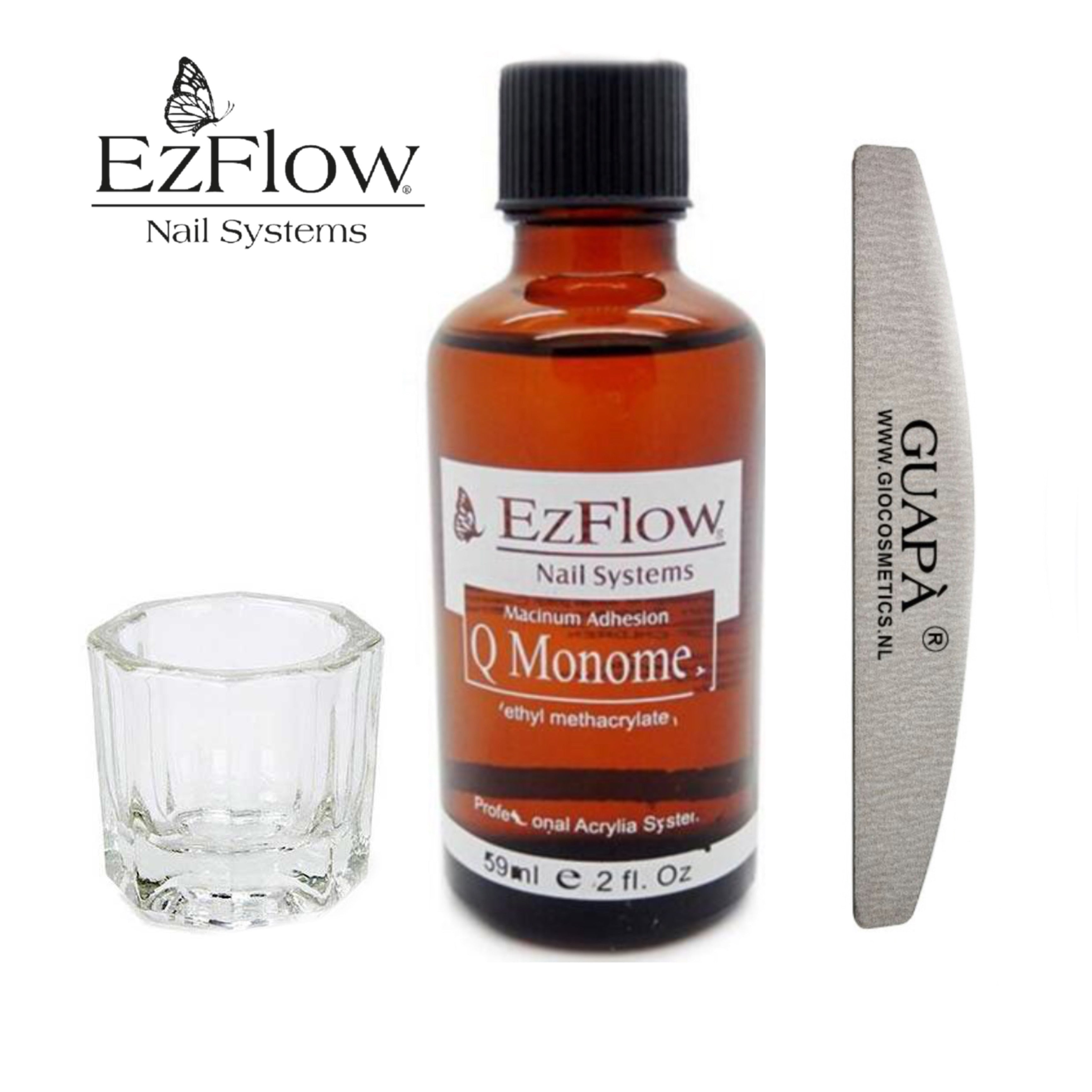 EzFlow® Acryl Liquid Kit met Dappendish en nagelvijl | 59 ml