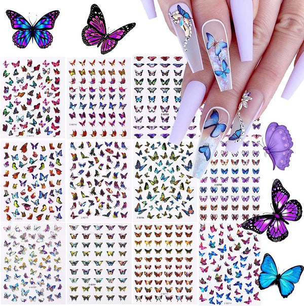 GUAPÀ® Nagelstickers Vlinder 12 vellentjes