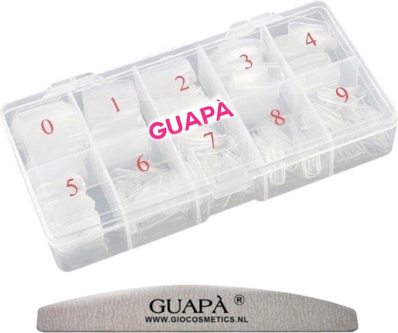 GUAPÀ® Kunstnagel Tips Voordeelset 500 stuks | Transparant