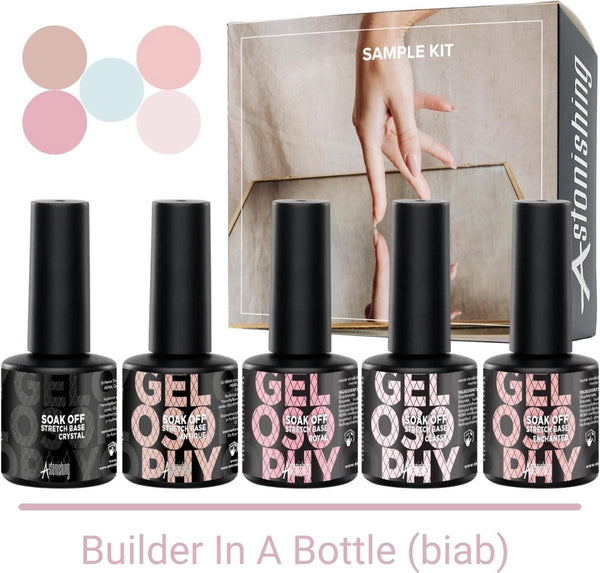 Astonishing BIAB essentials Kit | 5 x 7 ml Stretch Base