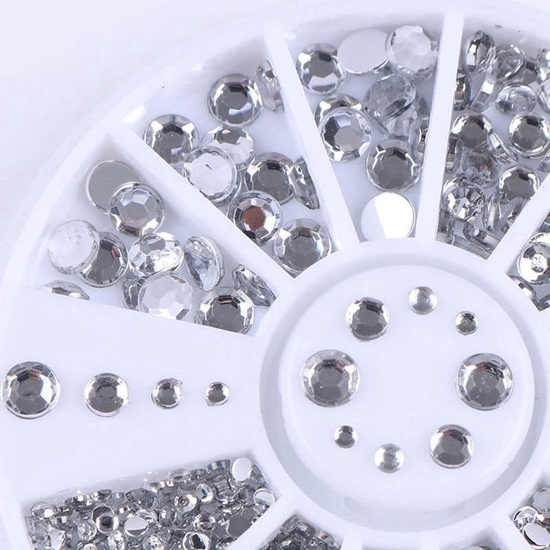 Rhinestones Carrousel Zilver 1 / 4 mm