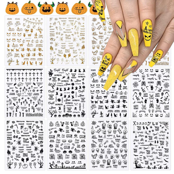 GUAPÀ® Nagel Stickers Halloween | 12 Sheets