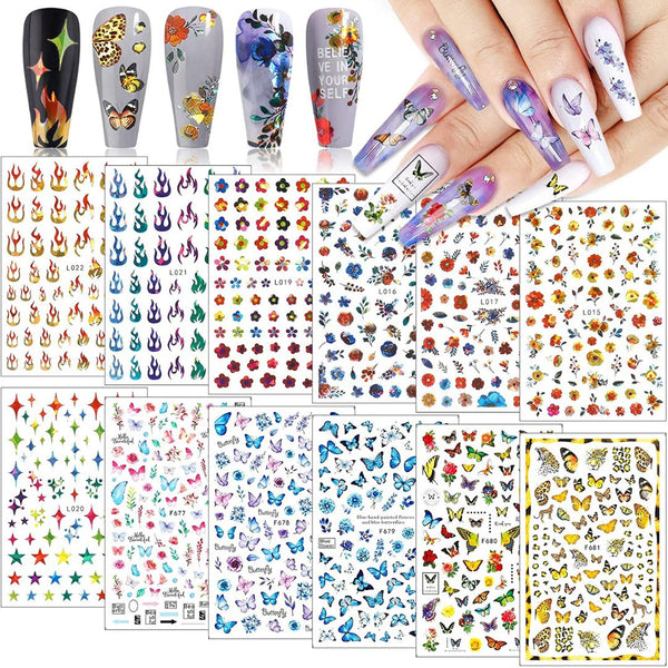 GUAPÀ® Nagelstickers Diverse Patroontjes | 12 Sheets