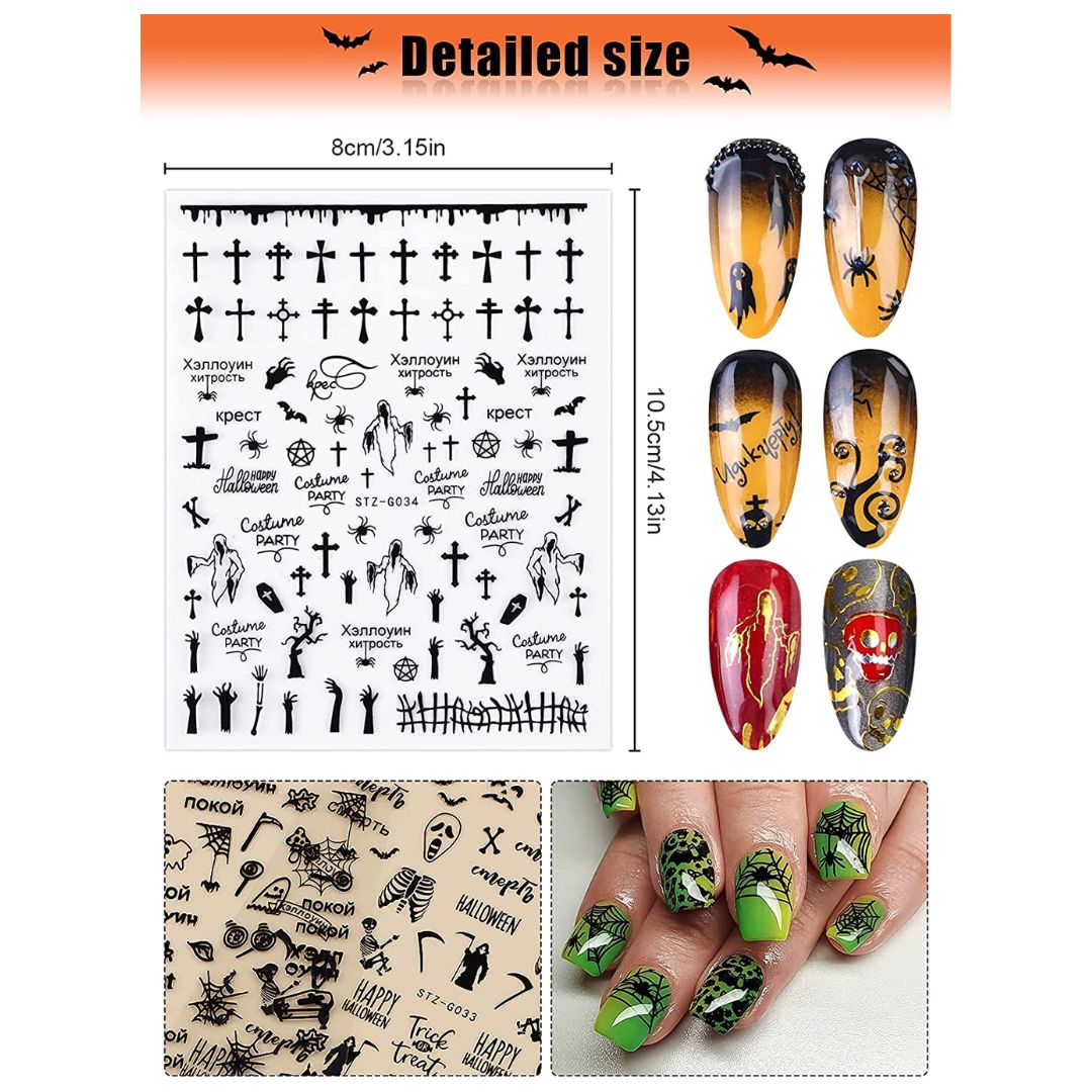 GUAPÀ® Nagel Stickers Halloween | 12 Sheets