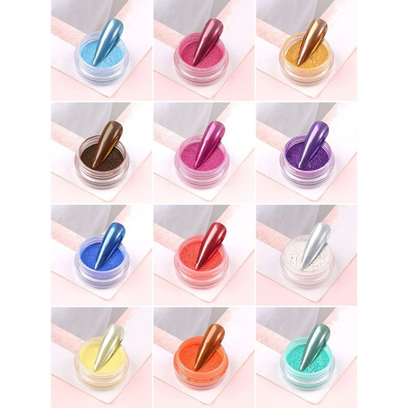 GUAPÀ® Holografische Glitter Poeder Set | 12 Neon Pigmenten