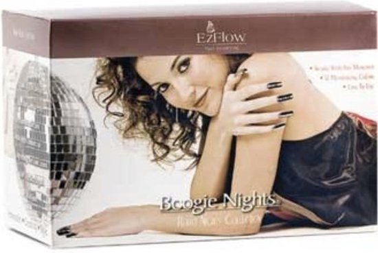 EzFlow Acryl Nagels Starterspakket | Boogie Retro Nights | 12 Kleuren