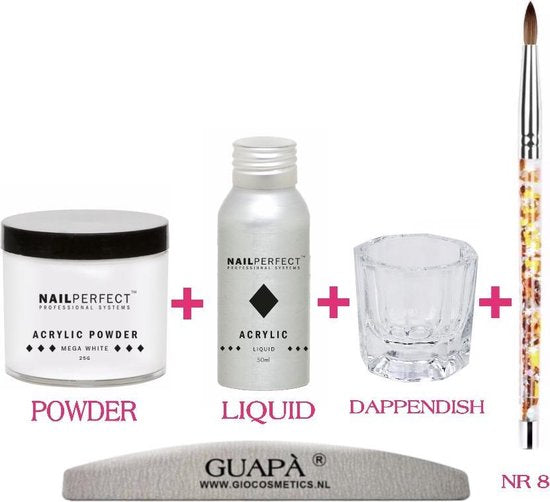 Nail Perfect Acryl Starterspakket compleet | Mega White