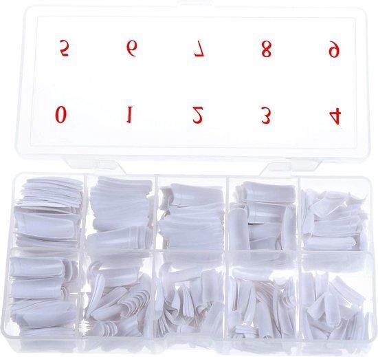GUAPÀ Kunstnagels French Manicure Wit 500 Stuks (piece) Blister­verpakking - Gio Cosmetics