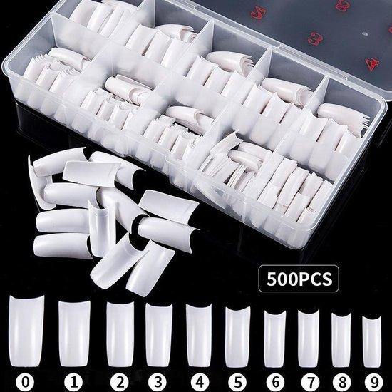 GUAPÀ Kunstnagels French Manicure Wit 500 Stuks (piece) Blister­verpakking - Gio Cosmetics