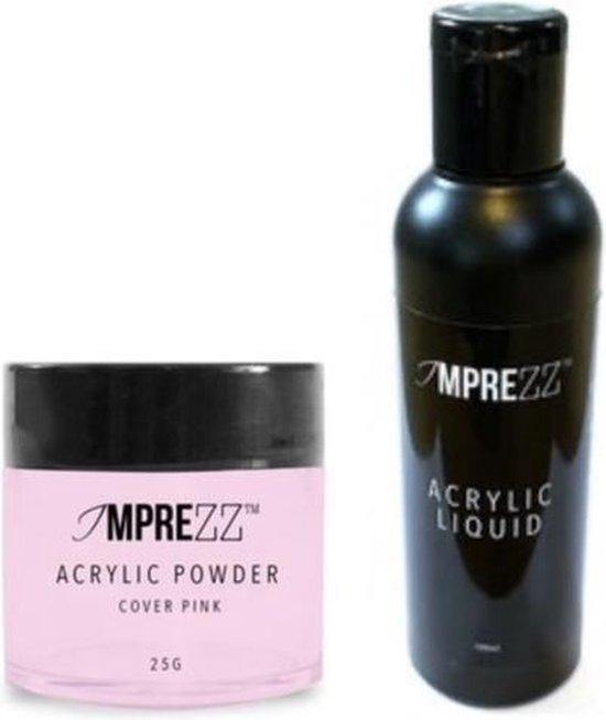 GUAPÀ - Acryl Starterspakket Nagel verlenging - Acryl Vloeistof + Acryl Poeder Cover Pink - Gio Cosmetics