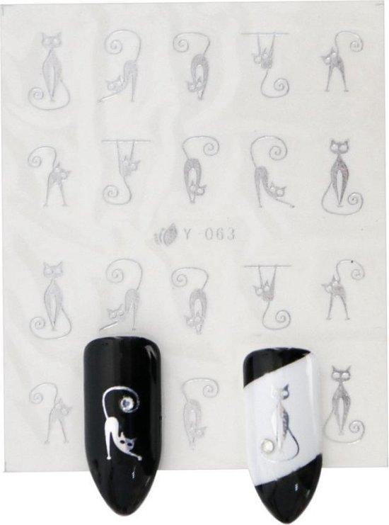 GUAPÀ - Nail Art Nagel Sjabloon Stickers 30 vellen - Zelfklevende Nagelstickers & Nageldecoratie 3D Goud en Zilver - Gio Cosmetics