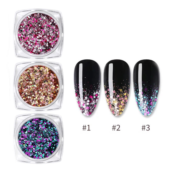 GUAPÀ® Nail Art Schubben | 3 kleuren