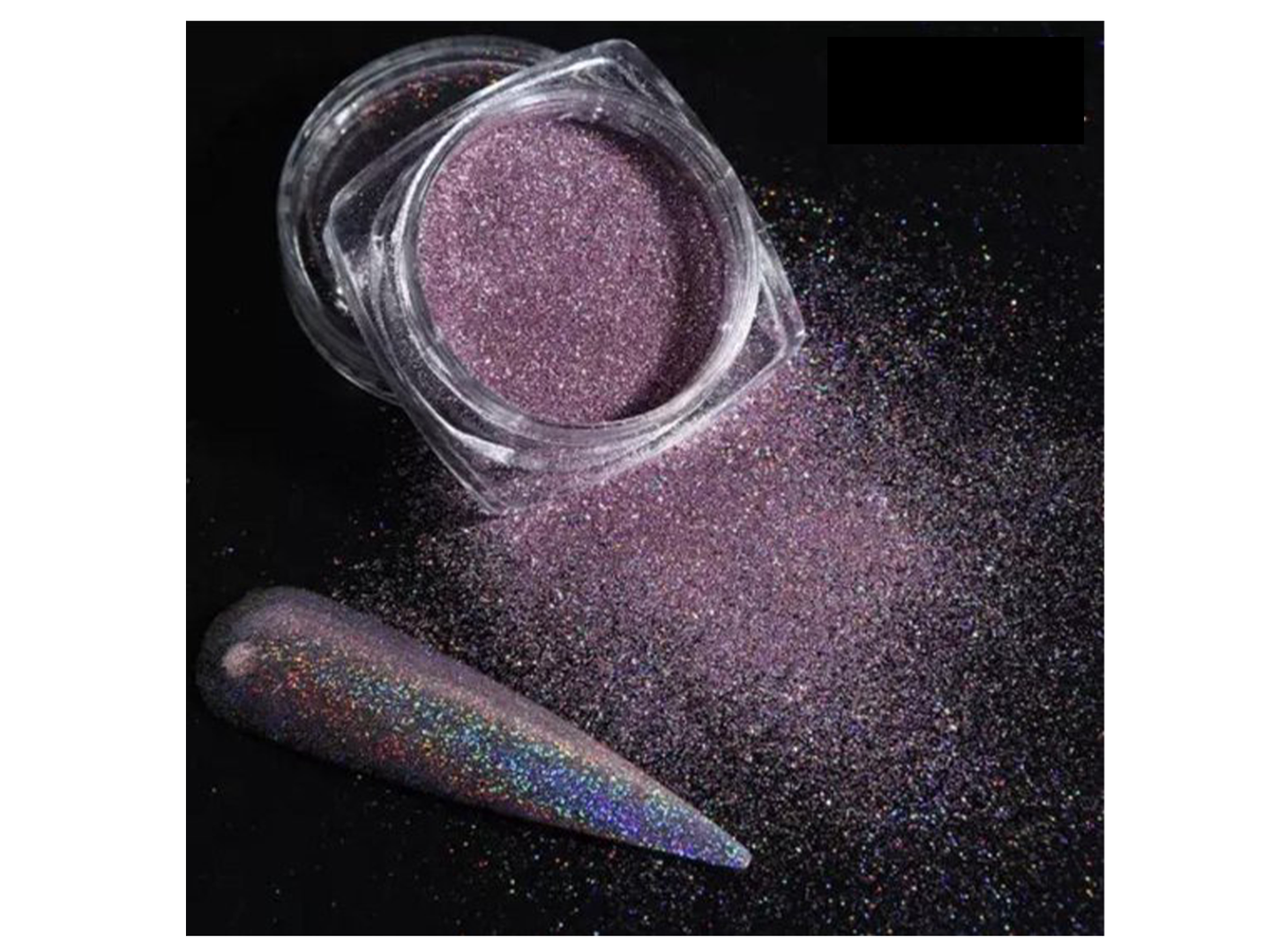 Holografische Glitter Poeder Rosé / Pink (05) - Nail Art - Gio Cosmetics