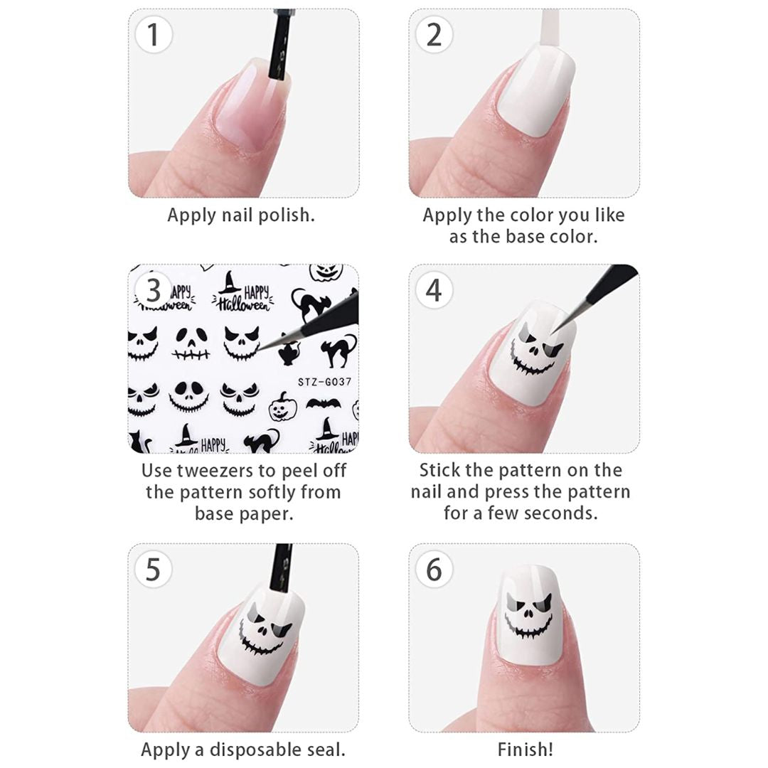 GUAPÀ® Nagel Stickers Halloween | 12 Sheets