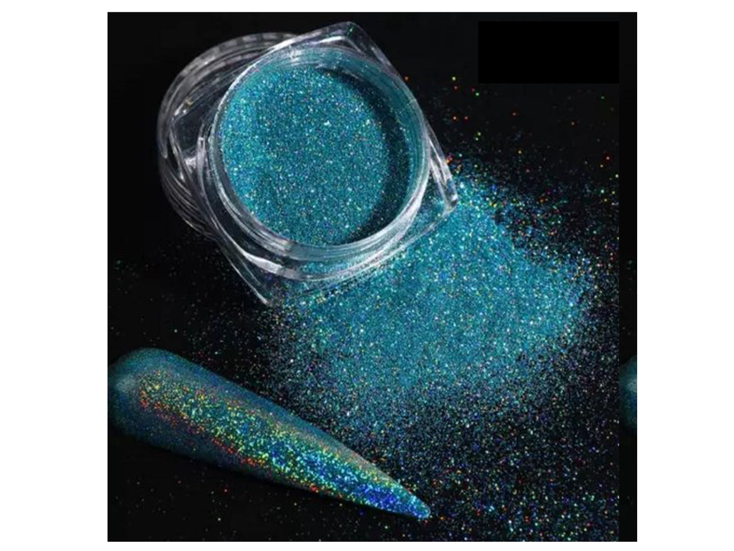 Holografische Glitter Poeder Azul / Blauw (09) - Nail Art - Gio Cosmetics