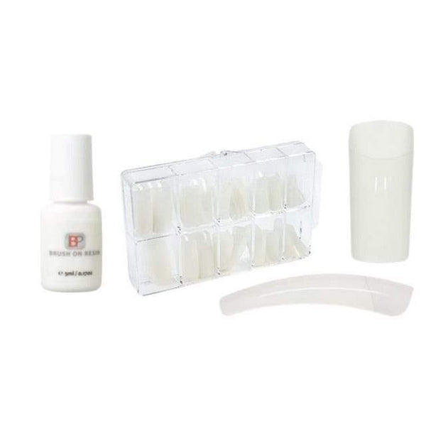 Nageltips 100 stuks Naturel + 5 ml nagellijm - Gio Cosmetics