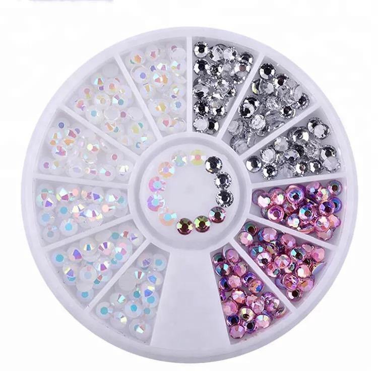 Rhinestone Carrousel Parelmoel - Rosé - Zilver - Gio Cosmetics