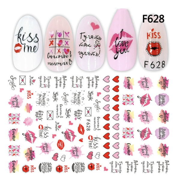 Nagel Stickers 3D Love Nail Art - Gio Cosmetics