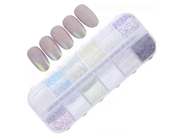 Glitter Sugar Poeder 12 stuks - Gio Cosmetics