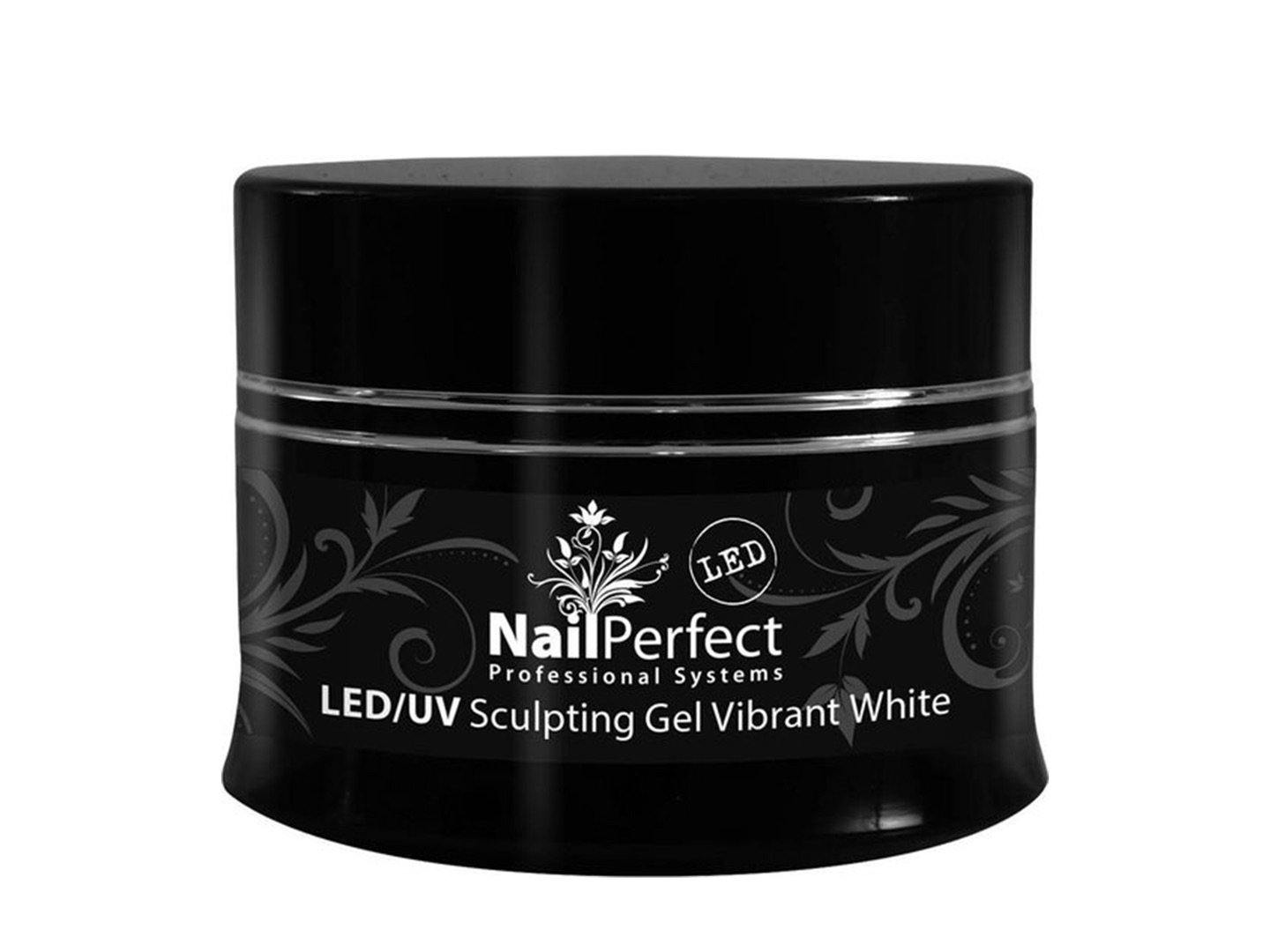 NailPerfect LED/UV Sculpting Gel Vibrant White 14gr - Nagel Verlenging - Gio Cosmetics