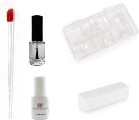 Kunstnagel Set 5- Delig Transparant - Gio Cosmetics