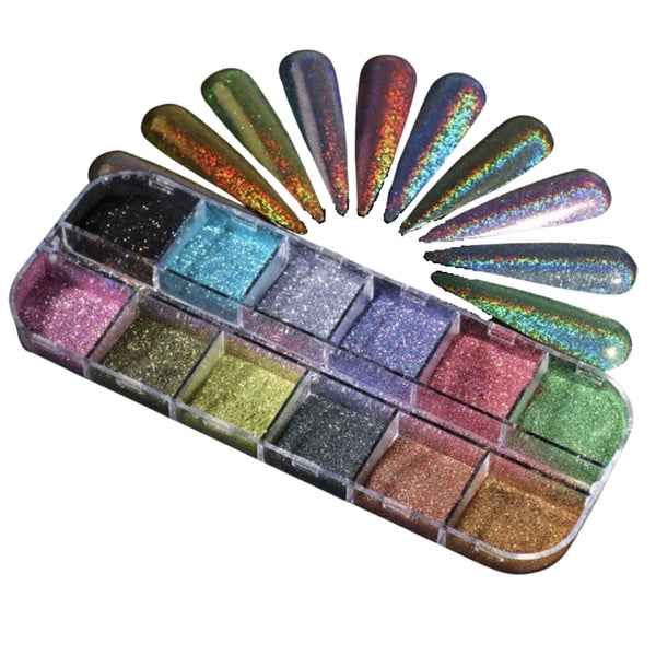 Holografische Glitter Poeder Set | Diverse kleuren