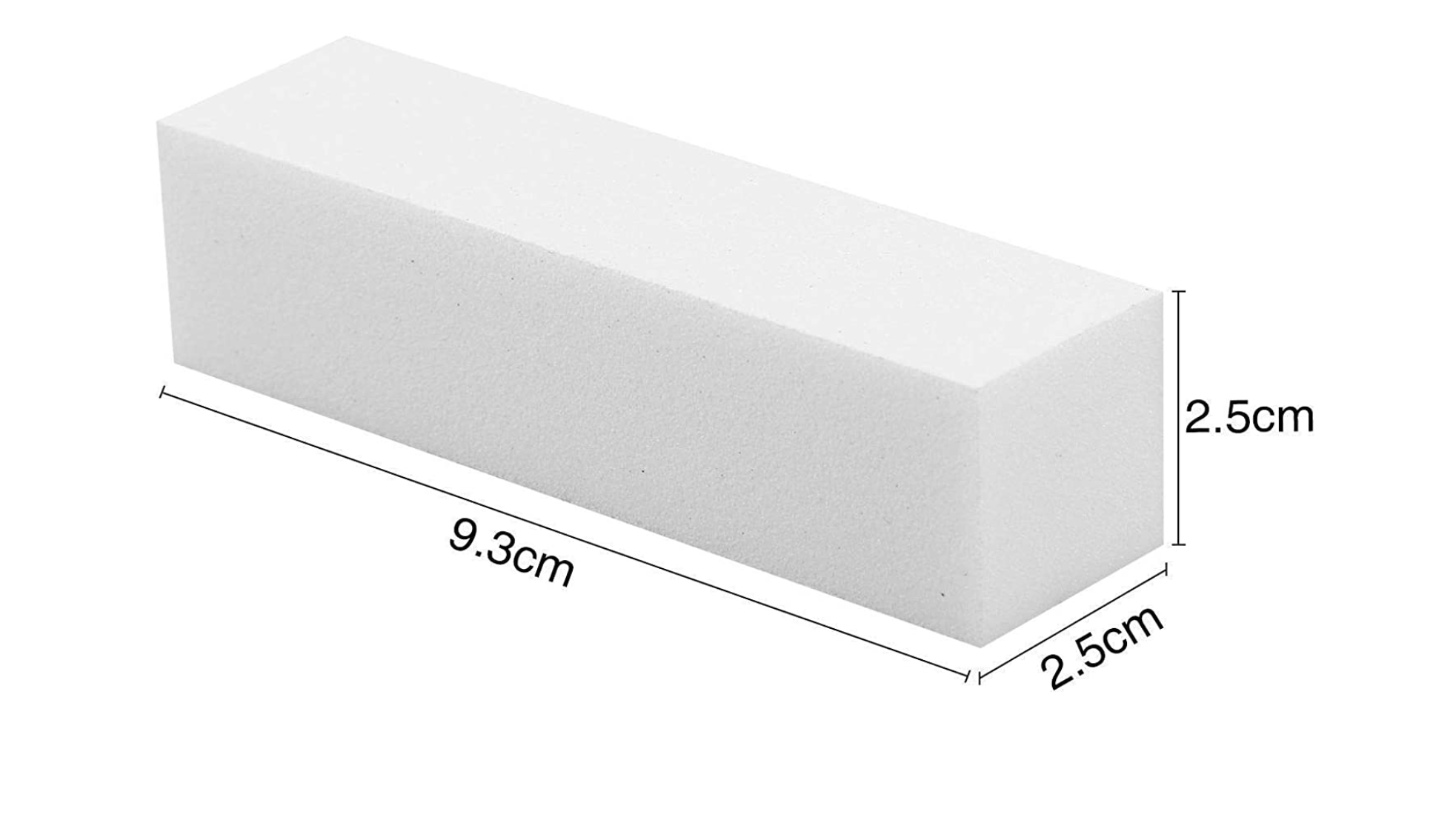 GUAPÀ - Nagelvijl / Blokvijl Wit - Nagel Voorbereiding & Polijsten - High Quality - 10 stuks - Gio Cosmetics
