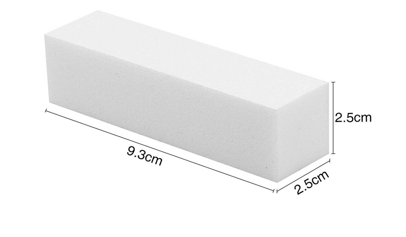 GUAPÀ - Nagelvijl / Blokvijl Wit - Nagel Voorbereiding & Polijsten - High Quality - 10 stuks - Gio Cosmetics