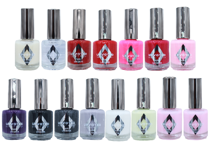 Nagellak Upvoted Complete Color Set ! ACTIE 13 kleuren+ Base- & Top Coat - Gio Cosmetics