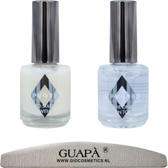 UPVOTED Topcoat & Base Coat | 2 x 15 ml